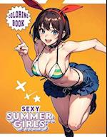 Summer Coloring book Sexy Girls