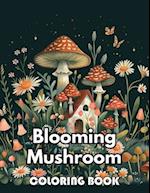 Blooming Mushroom Coloring Book