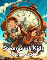 Steampunk Kids Coloring Book