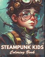 Steampunk Kids Coloring Book