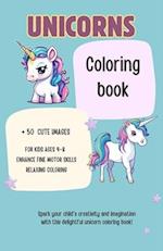 Unicorns Coloring Book for kids ages 4-8