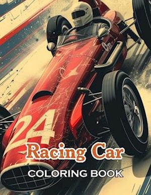 Racing Car Coloring Book