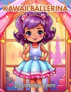 Kawaii Ballerina Coloring Book