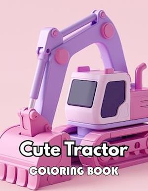 Cute Tractor Coloring Book