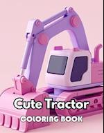 Cute Tractor Coloring Book