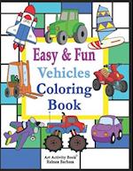 Vehicles Coloring Book