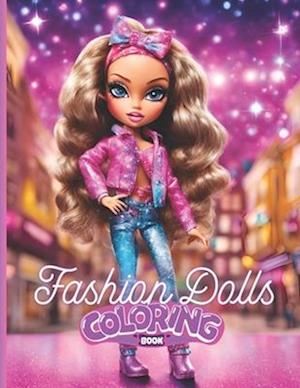 Fashion Dolls Coloring Book