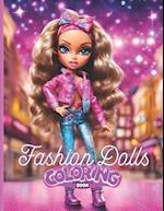 Fashion Dolls Coloring Book