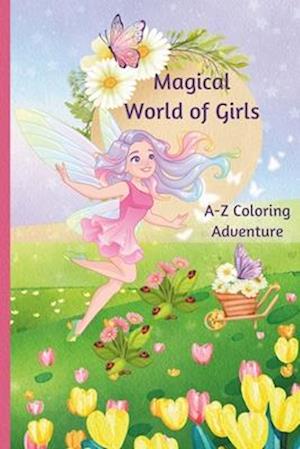 Magical World of Girls - Alphabet Coloring Book