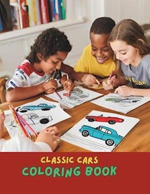 Timeless Classic Cars Coloring Book