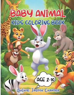 Baby Animal Kids Coloring Book