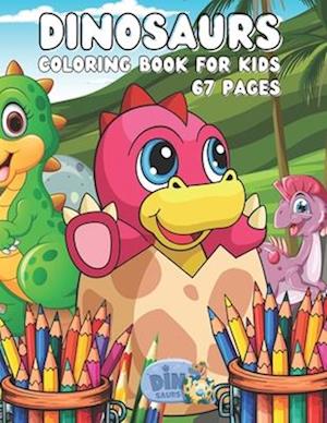 Dinosaur coloring book for ages 4 and up