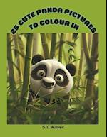 25 Cute Panda Pictures to Colour In