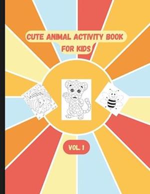 Cute Animal Activity Book for Kids