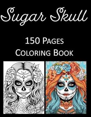 Girl Sugar Skull Coloring Book