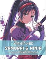 Anime Ninja & Samurai Coloring Book