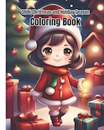 Chibi Christmas and Holiday Season Coloring Book