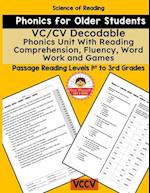 VC/CV Decodable Phonics Unit With Reading Comprehension, Fluency, Word Work and Games