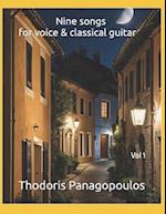 Nine songs for voice & classical guitar