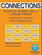 Connections Puzzle Game Vol 2 Large Print