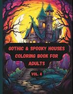 Gothic & Spooky Houses Coloring Book for Adults