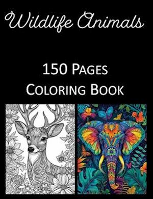 Wild Life Animals Coloring Book