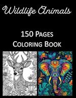 Wild Life Animals Coloring Book