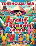 Trilingual 888 English Vietnamese German Illustrated Vocabulary Book