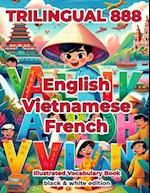 Trilingual 888 English Vietnamese French Illustrated Vocabulary Book