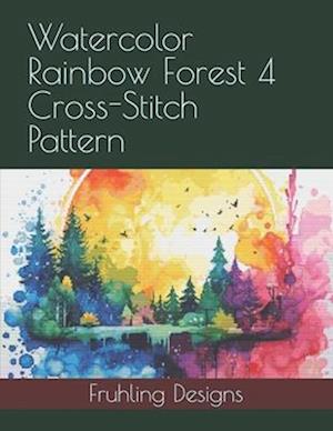 Watercolor Rainbow Forest 4 Cross-Stitch Pattern
