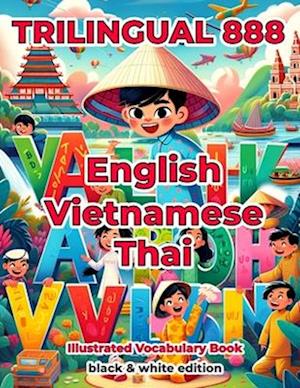 Trilingual 888 English Vietnamese Thai Illustrated Vocabulary Book