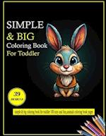 simple & big coloring book for toddler