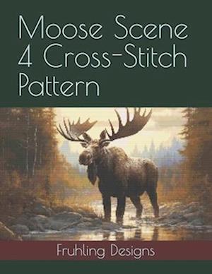 Moose Scene 4 Cross-Stitch Pattern