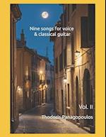 Nine songs for voice & classical guitar