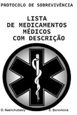 Protocolo de sobrevivência. Lista de medicamentos com descrições.