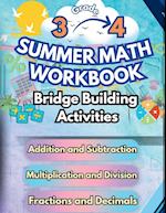 Summer Math Workbook | 3-4 Grade Bridge Building Activities