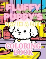 Adorable Fluffy Puppies Cozy Baking Coloring Book