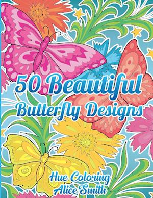 50 Beautiful Butterfly Designs Coloring Book