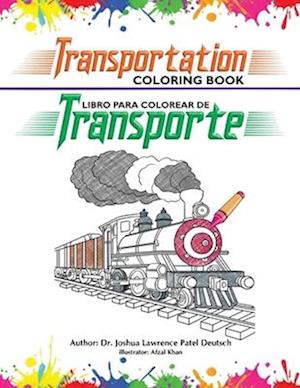 Libro para colorear de transporte