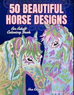 50 Beautiful Horses Coloring Book