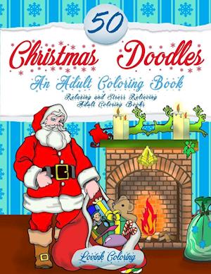 50 Christmas Doodles Coloring Book