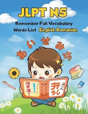 JLPT N5 Remember Full Vocabulary Words List - English Romanian