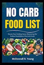 No Carb Food List