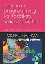 computer programming for toddlers teachers edition