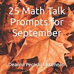 25 Math Talk Prompts for September