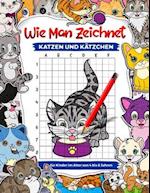 So zeichnet man Katzen und Kätzchen für Kinder im Alter von 4 bis 8 Jahren