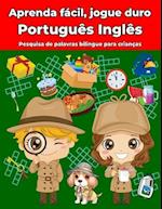 Português Inglês Pesquisa de palavras bilingue para crianças