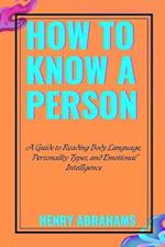 How to Know a Person