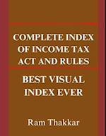 Complete Index of Income Tax Act and Rules