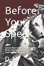 Before You Speak